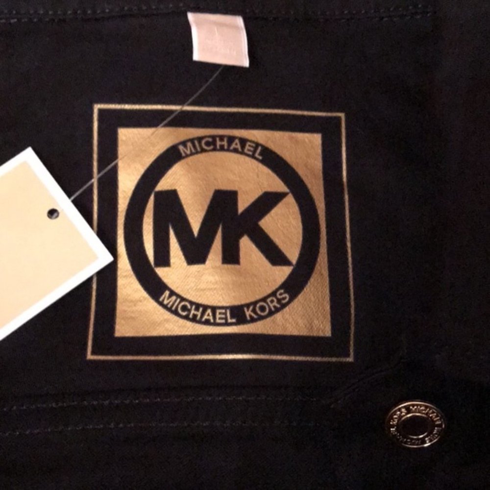 NWT MICHAEL KORS Classic Denim Black Jacket - Picture 6 of 6